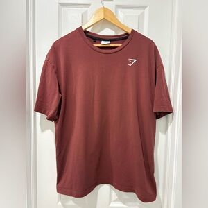 Men's Maroon gymshark T-Shirt large